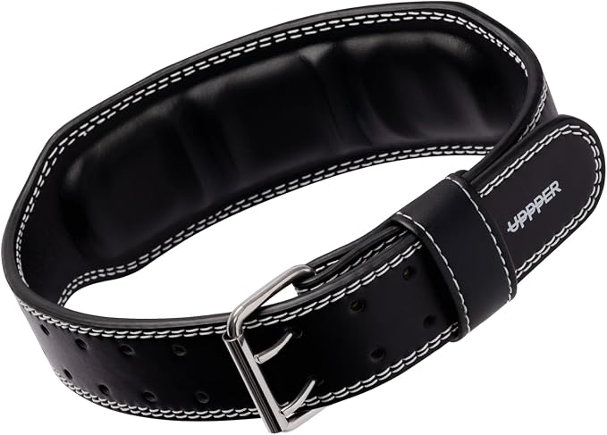 Weight Lifting Belt - Double Prong 4” to 2.5” Tapered Premium Lifting Belt for Men and Women - Ultimate Back Support For Weightlifting and Powerlifting | Premium Fitness Gear