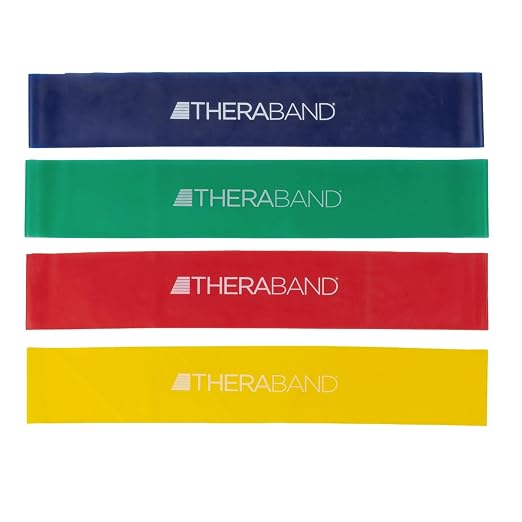 THERABAND Resistance Band Loop Set, Exercise, Workout, Physical Therapy | Elastic resistance band for exercise, strength training, stretching and physical therapy - ideal for home workouts