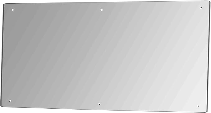 Marketing Holders 3 Pack Acrylic Mirror Sheet 24" x 48" with Hardware and Holes Plastic Rectangular Decorative Tile Glass Replacement for Gyms Yoga Dance Studios and Shoe Stores