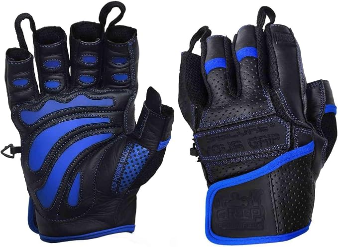 Elite Leather Gym Gloves – Grip & Comfort Design for Weightlifting, Powerlifting, Bodybuilding & Strength Training Workouts for Men & Women