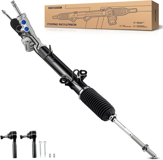 Torchbeam Hydraulic Steering Rack & Pinion Kit Fit for 2005-2007 Grand Caravan, Town & Country, Caravan, with Outer Tie Rod Ends, Replaces OEM 22-373