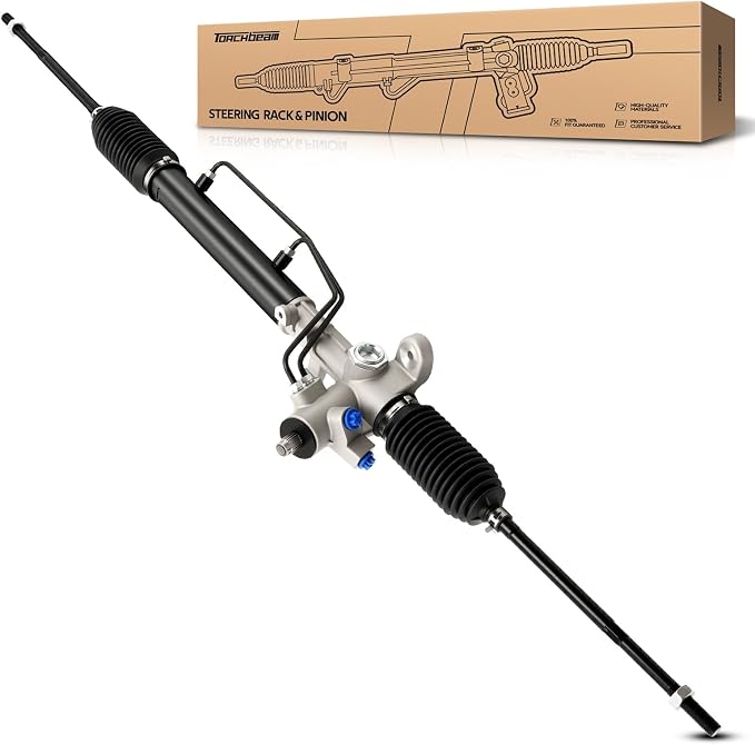 Torchbeam Power Steering Rack & Pinion Assembly Fit for 1993-1998 Golf, 1993-1999 Jetta, 1995-2002 Cabrio, 1992-1994 Corrado, Hydraulic System Steering, Replaces OEM 26-1815