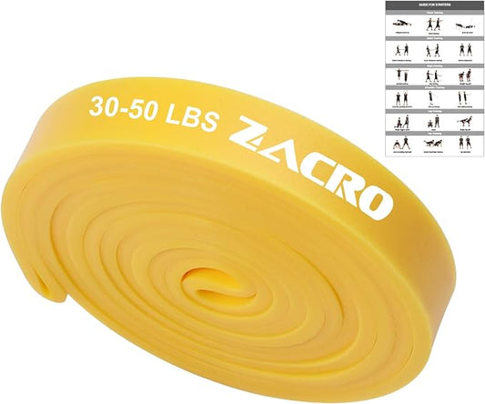 Zacro Resistance Bands Set with Door Anchor, Heavy Duty Pull Up Exercise Bands for Working Out, Muscle Power Strength Training, Physical Therapy, Home Fitness Gym Equipment for Men & Women