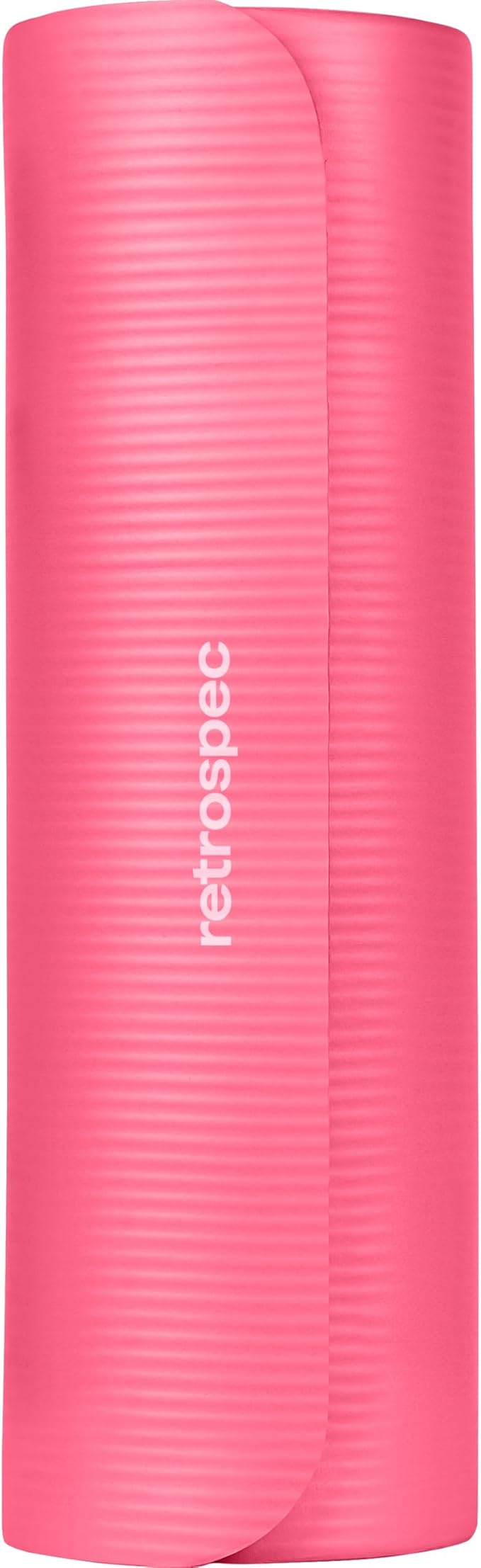 Retrospec Solana Yoga Mat 1" Thick w/Nylon Strap for Men & Women - Non Slip Exercise Mat for Home Yoga, Pilates, Stretching, Floor & Fitness Workouts