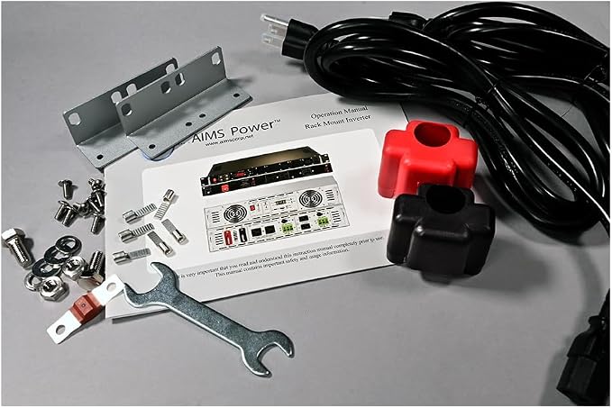 AIMS 3000W NEG. 48V Rack Mount Inverter to 120 Volt AC – 1U (-48V)