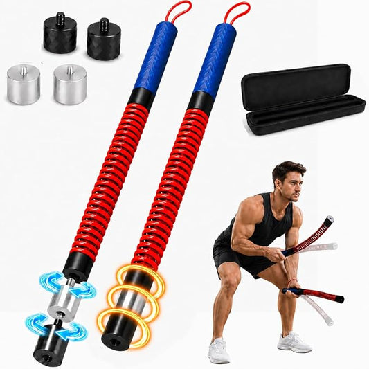 Adjustable Weighted Ropeless Battle Rope, Progressive Weight Training for Home & Small Spaces, Light Weight for Fast Cardio, Heavy for HIIT Challenge, Beginner, Home Gym, Activate Training State