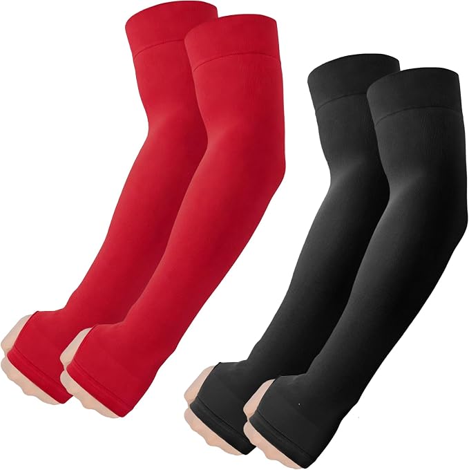ROXUN Arm Sleeves with Thumb Hole, Cooling UV Sun Protection for Men/Women | High‑elastic fabric,compression tattoo cover up for men/women,great for outdoor activities