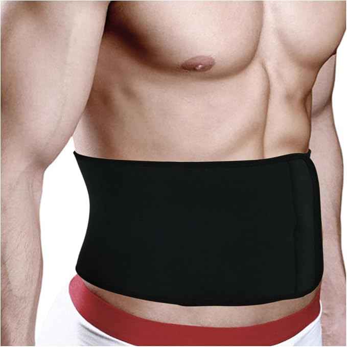 FakeFace Breathable Neoprene Compression Waist Trimmer Belt Lower Back Lumbar Support Brace Adjustable Exercise Band Wrap