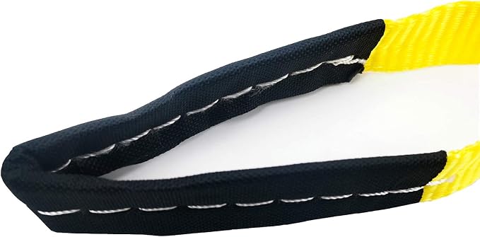 6 Pcs Lift Sling Straps 1" x8' Heavy Duty Lifting Sling Web Town Strap with 2 Reinforced Loops,5000lbs Break Strength,Wear Guard End