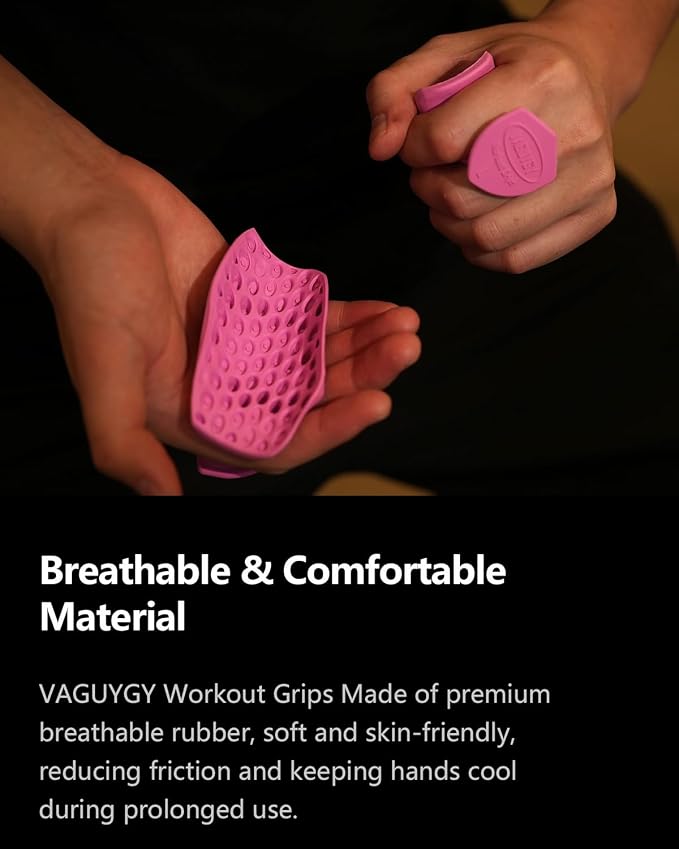 Workout Grips,Rubber Fingerless Gym Gloves, Pull Up Grips for Men Women Crosstraining Palm Grips Hand Protection，Suitable for Gym & Home Workouts, Improves Grip Strength