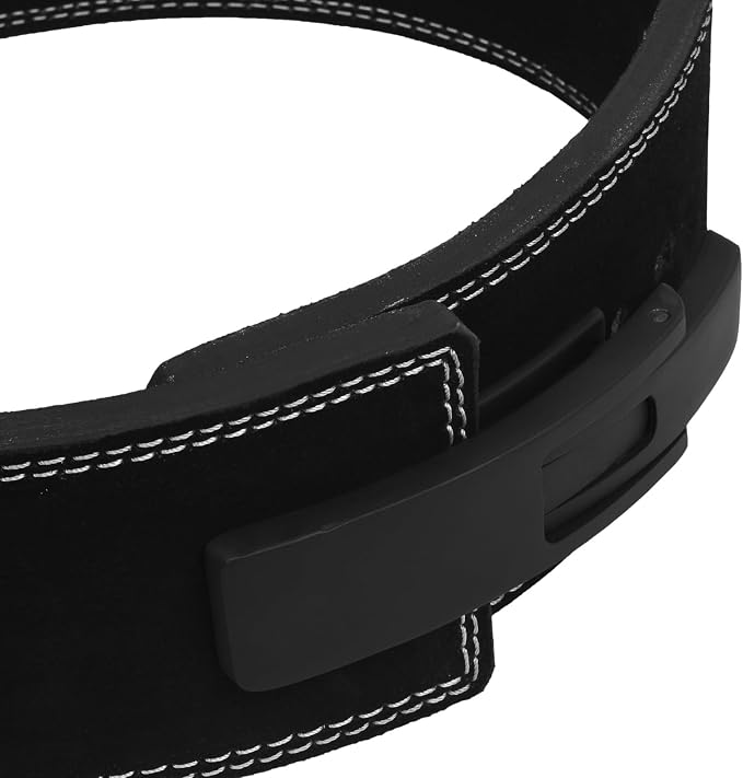 DEFY Weightlifting Lever Belt – 4” Wide Powerlifting Strongman Gym Belt for Men & Women – 10MM Lever Belt for Lower Back Support, Workout, Deadlift & IPF Bodybuilding