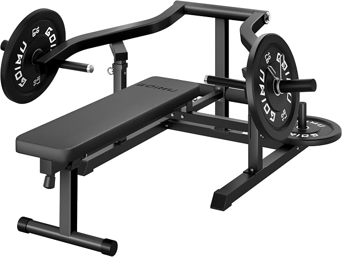 Chest Press Machine, GOIMU Z1-PRO Weight Bench Press Machine with Independent Arms, Adjustable Flat Incline Bench Press for Chest, AB Workout Home Gym Equipment
