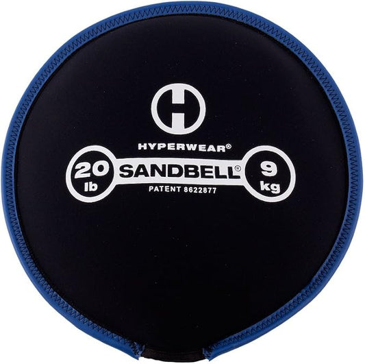 HYPERWEAR SandBell® Soft Sandbag Weight (2–50 lbs) – Pre-Filled with Clean USA Sand, Safe Soft Weight for Strength Training, HIIT, Functional Fitness, Rucking & Home Workouts