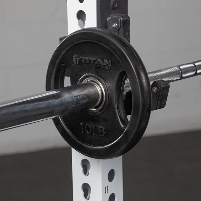 Titan Fitness Grip Plates, Cast Iron and Rubber Coating