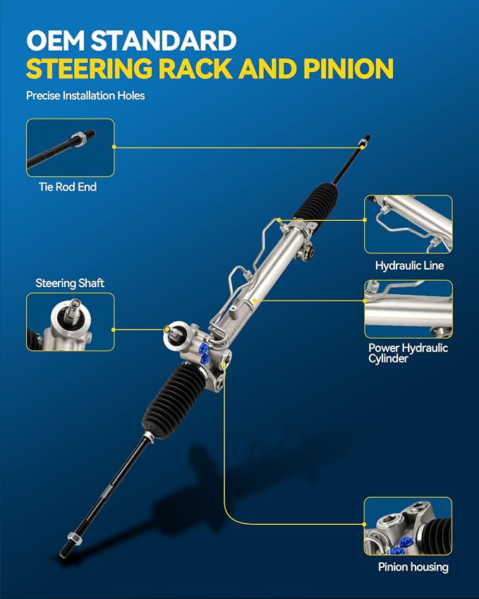 PHILTOP Power Steering Rack and Pinion for 2006-2011 Lucerne 3.8/3.9L | No.20787541, 19168962, 19133723, 19208460, 19133724, 221032