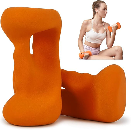 HXD-ERGO Ergonomic Dumbbells Weights Set-Hand Weights for Women at Home, Ear Dumbbells Weights for Pilates, Yoga, Jogging,StrengthTraining