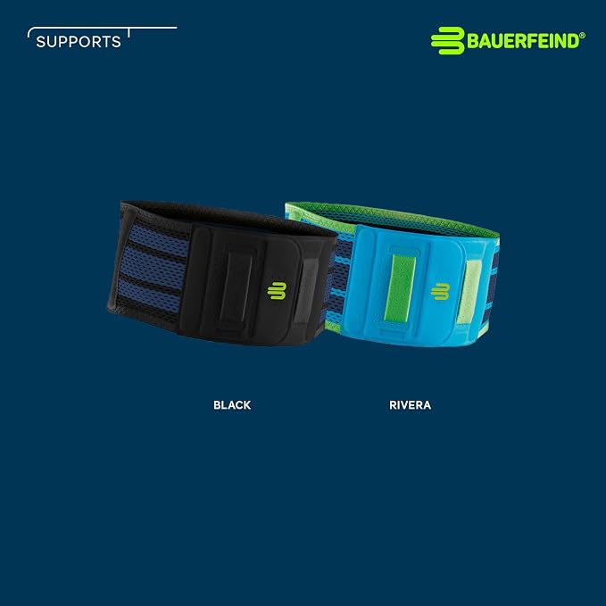 Bauerfeind Sports Back Support - Breathable Compression - Back Panel Features Anatomically Contoured Pad with Nubs for Massaging Effect - Air Knit Fabric Breathable, Durable, Washable
