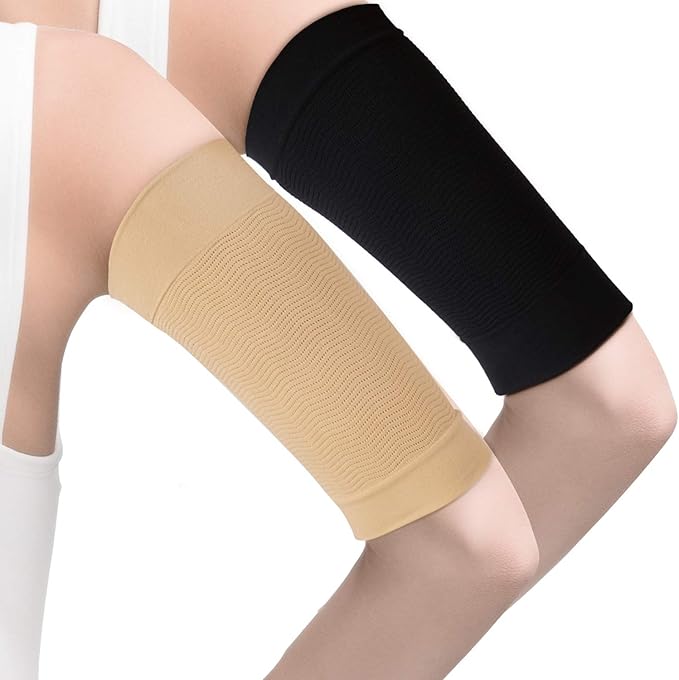 WILLBOND 4 Pairs Slimming Arm Shaper Sleeve for Women Men Upper Flabby Arm Sleeve for Slimming Sun Protection Tattoo Cover up