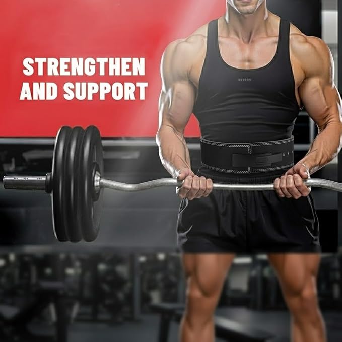DEFY Weightlifting Lever Belt – 4” Wide Powerlifting Strongman Gym Belt for Men & Women – 10MM Lever Belt for Lower Back Support, Workout, Deadlift & IPF Bodybuilding