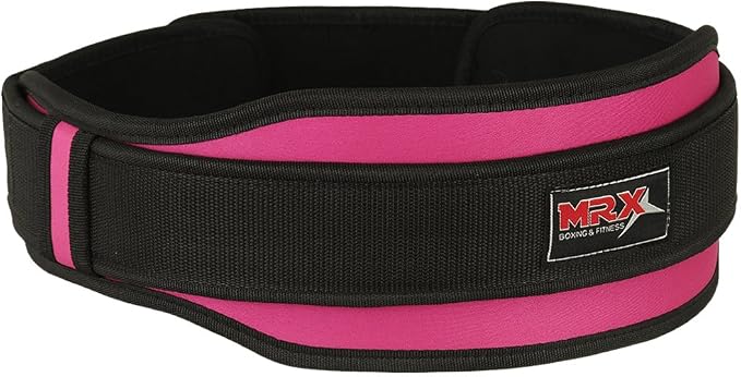 MRX Weight Lifting Belt with Double Back Support Gym Training 5" Wide Belts 11 Colors