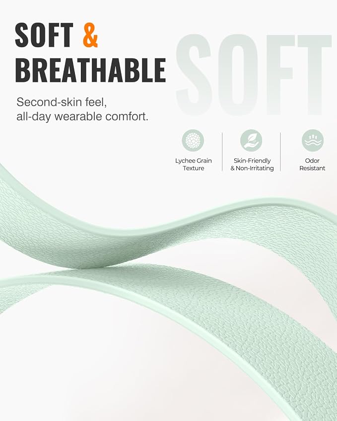 Magnetic Silicone Sport Band for Apple Watch 42mm 46mm 49mm 38mm 40mm 41mm 44mm 45mm Men Women, Patented Auto Lock Breathable Soft Loop for iWatch Ultra SE Series 11 10 9 8 7 6 5 4 3 2 1 All Day Comfort