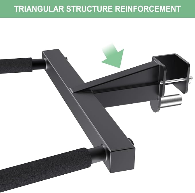 SELEWARE Squat Rack Attachment for Power Cage with 5/8" or 1" Holes | Y-Shaped Dip Bar Attachment, Nordic Hamstring Curl Attachment & Lever Arms for 2x2 or 3x3 Power Rack, Home Gym Accessories