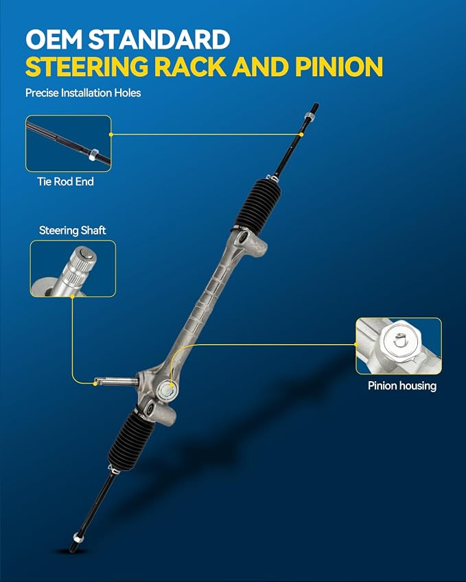 PHILTOP Power Steering Rack and Pinion for Cobalt, HHR, G5 | 2005-2010 Cobalt, 2008-2010 HHR, 2007-2009 G5 Replace No.25805999, 25956914, 25956925, 10373033, 15802533