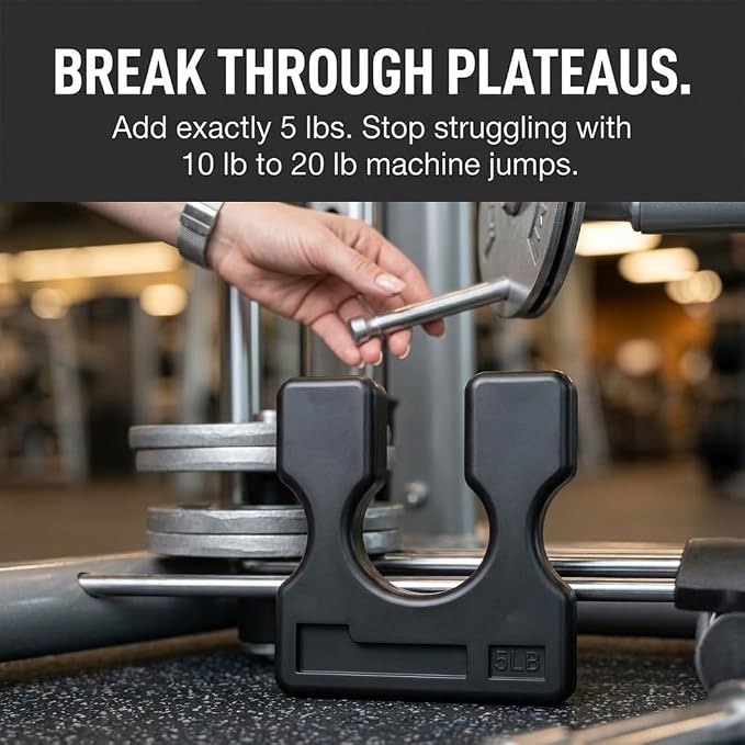 Body-Solid Weight Stack Adapter Plates - Add More Resistance to Your Weight Machines for Improved Results