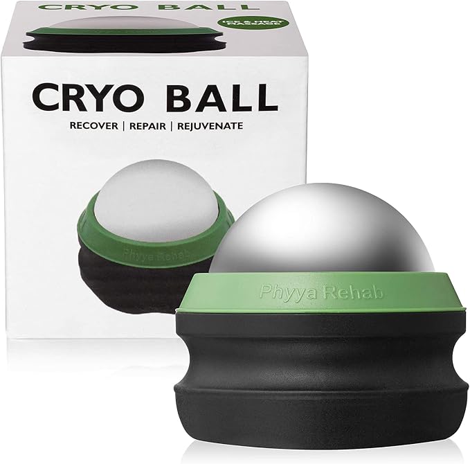 Phyya Rehab - Massage Ice Roller Ball - Roller for Muscles Deep Tissue - Cold Therapy - Plantar Fasciitis Roller