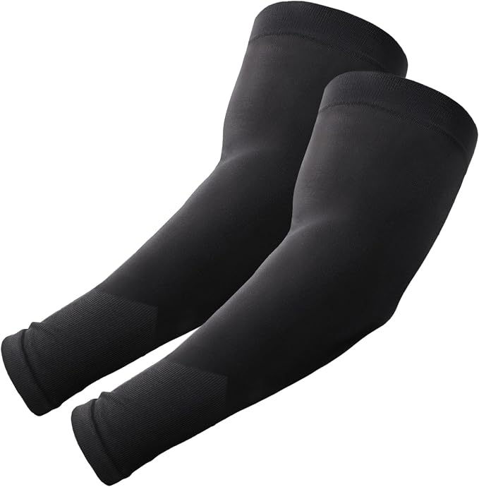 ROXUN Plus Size Arm Sleeves, UV Protection Cooling Sports Arm Cover Unisex | Extra‑large compression arm sleeves for men and women,highly‑stretchy fabric,suitable for outdoor activities
