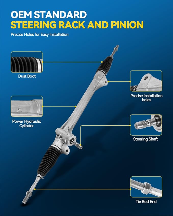 PHILTOP Power Steering Rack and Pinion for RAV4, NX200t, NX300h | 2013-2018 RAV4 Adventure/Limited/Platinum/SE, 2015-2017 NX200t, 2015-2021 NX300h No.1G26012, 455100R050, 4551042170