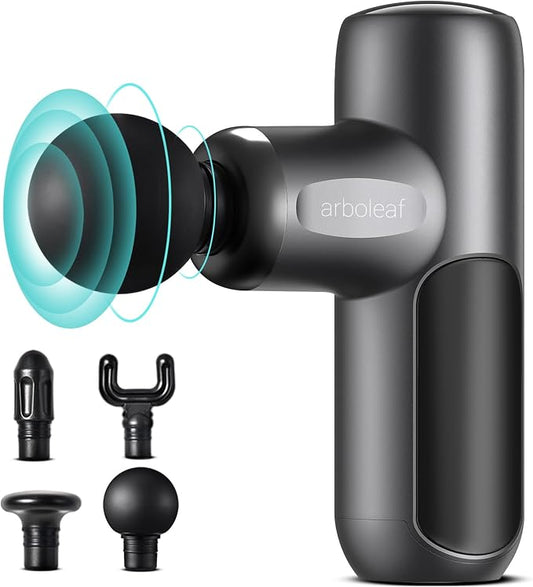 arboleaf Mini Massage Gun, Deep Tissue Percussion Massager Back Pain Relief | portable travel size, ultra-quiet, gift for men and women