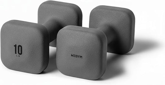 WeGym Square Dumbbells for Home Gym, Hand Weights for Strength Training