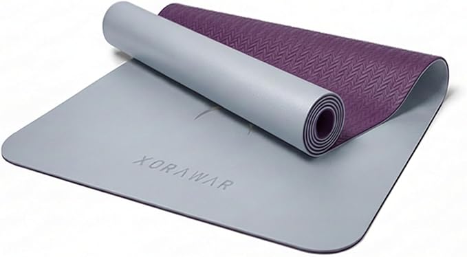Natural Rubber Workout Mat with Bag | Thick Rubber mat 4.5 mm | Non Slip Yoga Mat Non Slip| Gym Mats for Home Gym Floor Mat, Home Exercise Mats for Home Workout Accessories, Fitness Mat, Workout Mats for Home Gym, Yoga Matt, Stretching Mat, Thick Exerc...
