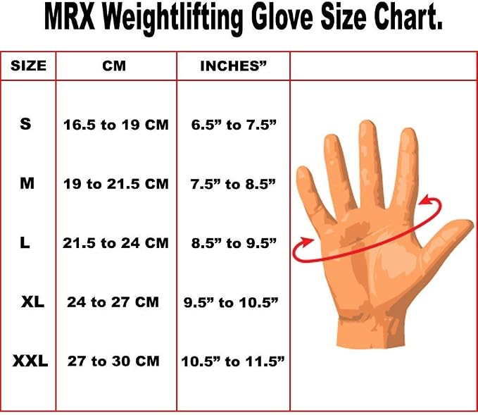 MRX Weightlifting Gloves for Men Workout Gloves Mens Wrist Support Lifting Gloves Male Gym Gloves | Workout Gym Accessories for Men Weight Lifting Fingerless Gym Exercise for Powerlifting