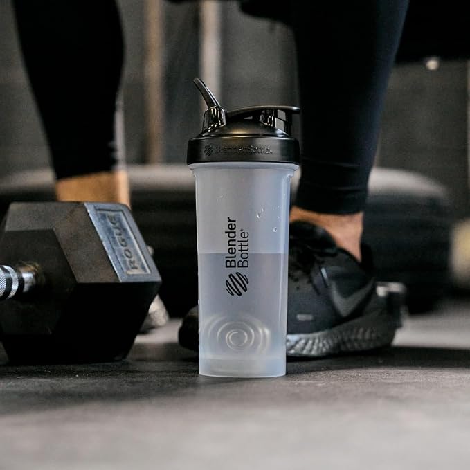 BlenderBottle Classic V2 Plastic Shaker Bottle 28 oz Clear/Black