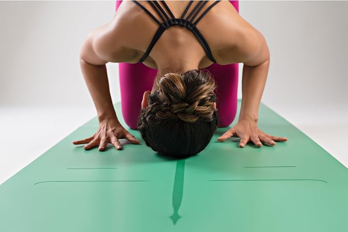 Liforme Evolve Yoga Mat - Patented Alignment Design, Advanced Non-Slip Grip | Eco-friendly, Non-Toxic, Sweat-Resistant, long, wide, 4.2mm thick mat for comfort, recommended for Hot Yoga, Free Yoga Bag