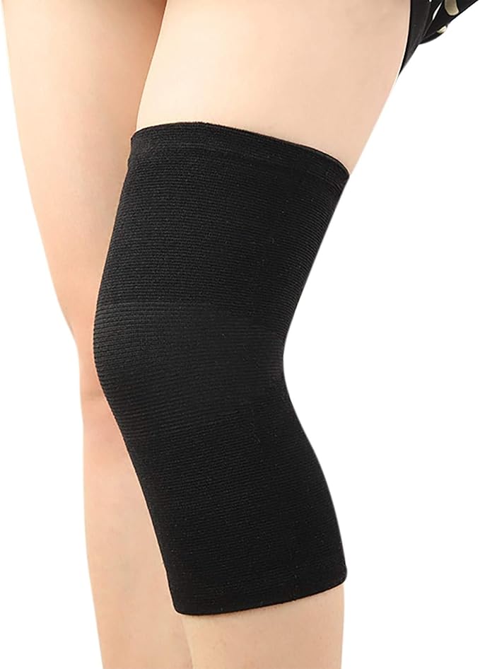 JUMISEE (One Pair Cotton Knee Sleeves for Knee Support, Circulation Improvement & Pain Relief Compression Knee Brace