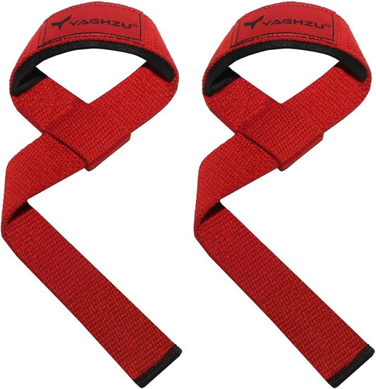 Lifting Straps for Weightlifting, Bodybuilding, Powerlifting, Strength Training, & Deadlifts - Padded Neoprene 21 inch Cotton Lifting Wrist Straps, Gym Wrist Straps for Weight Lifting
