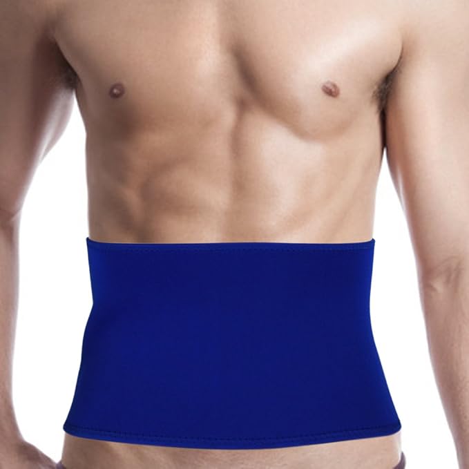 FakeFace Breathable Neoprene Compression Waist Trimmer Belt Lower Back Lumbar Support Brace Adjustable Exercise Band Wrap