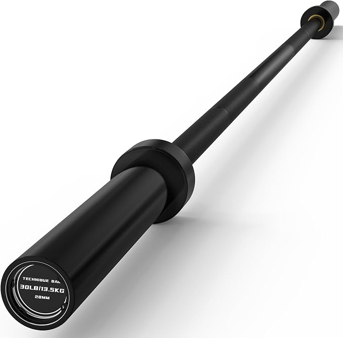 PAPABABE 4ft/5ft/6ft/6.5ft Barbell 2" Short Barbell for Strength Training | 4ft/5ft/6ft/6.5ft Straight Barbell, Womens Olympic Bar with Moderate Knurling for Squats Curls Deadlifts, Weightlifting