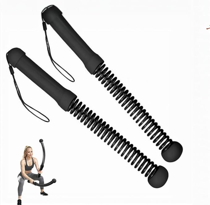 Weighted Ropeless Battle Ropes,Cordless Workout Ropes for Home Gym, Portable Exercise Rope for Strength Building, HIIT and Low-Impact Aerobic Training for Women&Men (Black)