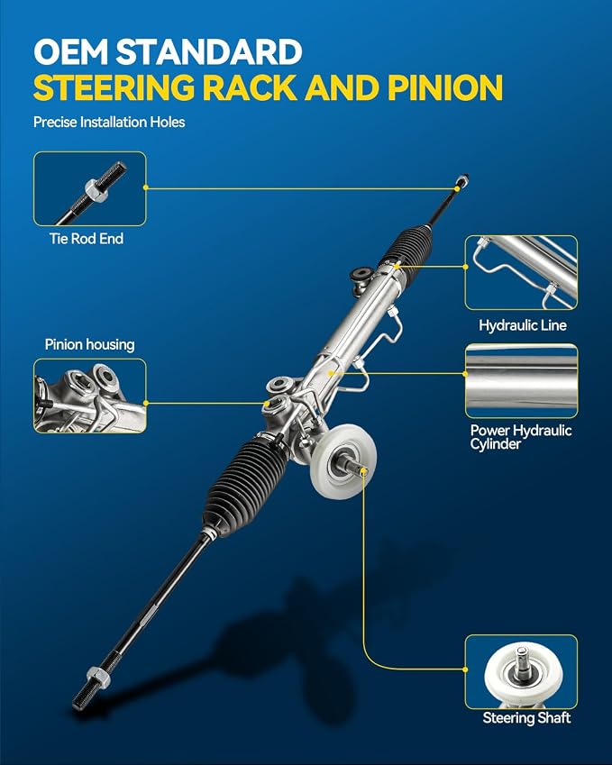 PHILTOP Power Steering Rack & Pinion Assembly for 1997 Century, 1998-2002 Century Custom, Hydraulic Power Steering, OEM Replacement 22-186
