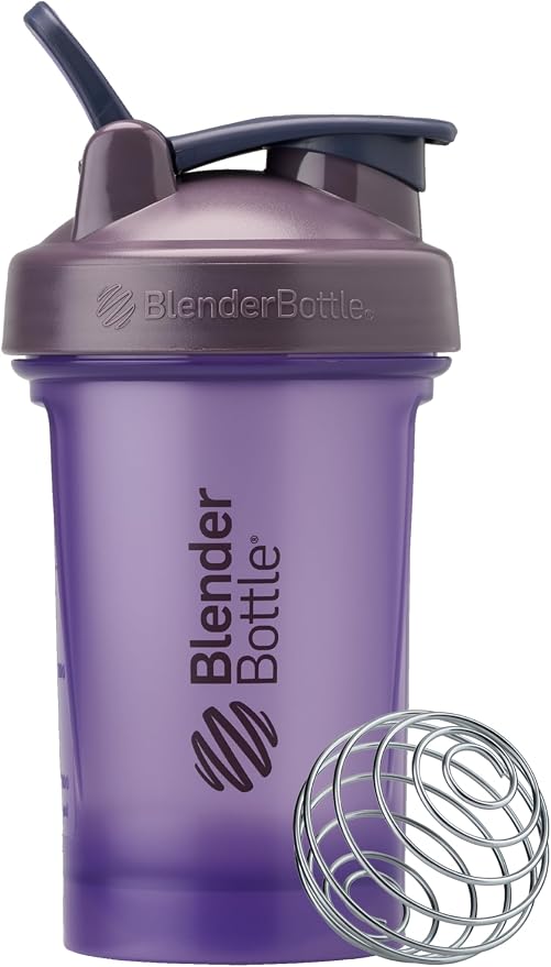BlenderBottle Classic V2 Plastic Shaker Bottle 20 oz Purple