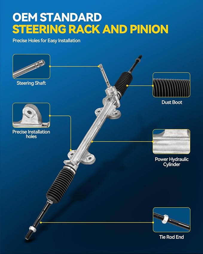 PHILTOP Power Steering Rack & Pinion Assembly for 2010 2012 2013 Tucson, 2011 2012 2013 Sportage, Electronic Power Steering, OEM Replacement 1G-2401