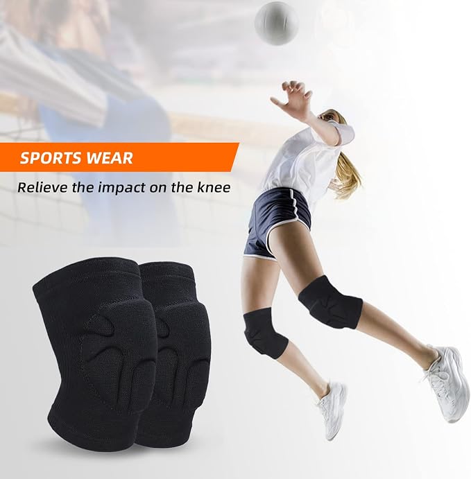 Volleyball Knee Pads for Dancers, Soft Breathable Knee Pads for Men Women Kids Knees Protective, Knee Brace for Volleyball Football Dance Yoga Tennis Running Cycling Workout Climbing