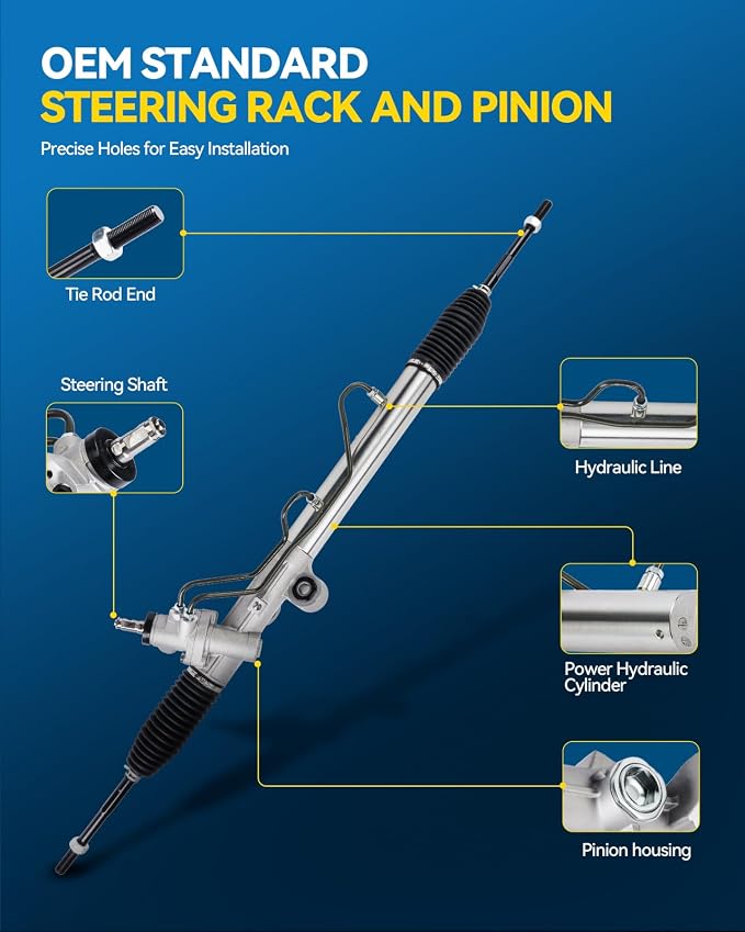 PHILTOP Power Steering Rack and Pinion Assembly Compatible with 2004-2006 Colorado, 2004-2006 Canyon, 2006 i-280, 2006 i-350 Replace 22-1016