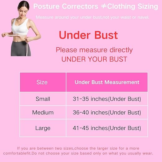 Back Brace Posture Corrector for Women - Adjustable Posture Brace for Women Under Clothes - Back Brace for Posture Upper Back Support - Invisible Comfort for Office Daily Wear - Comfortable Hunchback Slouching for Neck Shoulder Back Straightener(Medium)