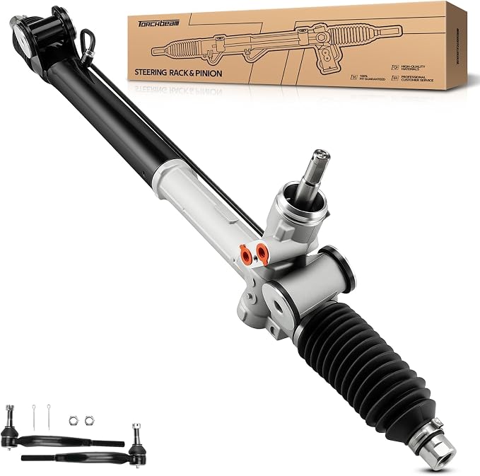 Torchbeam Hydraulic Steering Rack & Pinion Kit Fit for Trailblazer, Envoy, Trailblazer EXT, Envoy XL, Rainier, Envoy XUV, Bravada, Ascender, 9-7x, with Outer Tie Rod Ends, Replaces OEM 22-1014