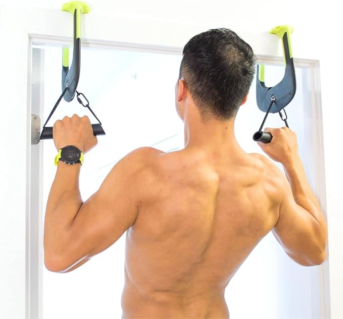 Duonamic Eleviia Portable Doorway Pull Up Bar, No Install, Home & Travel | Comes Fully Assembled, Ready in Under 8 Seconds, Aerospace Composite Build, Lightweight at 3.5 lb, Non Marking Coating